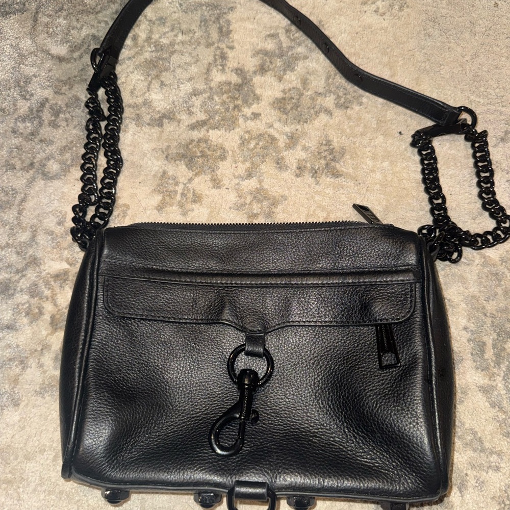 Rebecca Minkoff mini M.A.C Black Leather